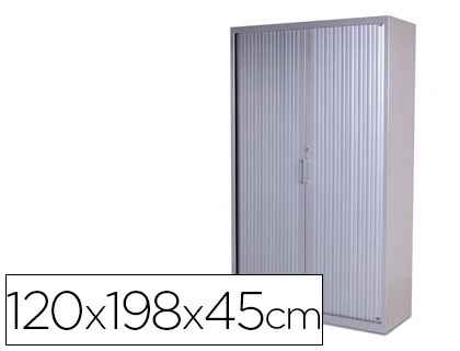 ARMARIO METALICO ROCADA DOS PUERTAS TIPO PERSIANA INCLUYE CUATRO BALDA SERIE STORE 120X198X45 CM ACABADO AC00