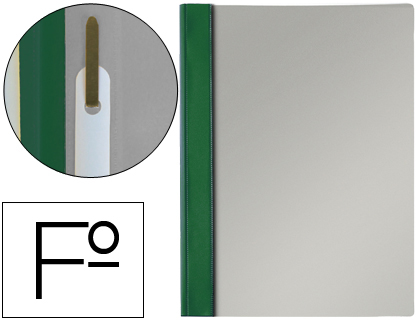 CARPETA DOSSIER FASTENER PVC ESSELTE FOLIO VERDE