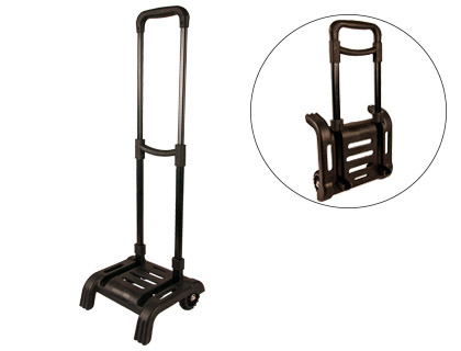 CARRO PORTAMOCHILAS LIDERPAPEL PLEGABLE NEGRO 860X280X260 MM