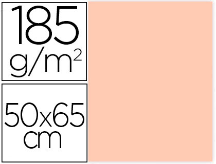 CARTULINA CANSON 50X65 83 CARNE CM 185 GR -UNIDAD-