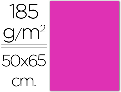CARTULINA CANSON 50X65 11 FUCSIA CM 185 GR -UNIDAD-
