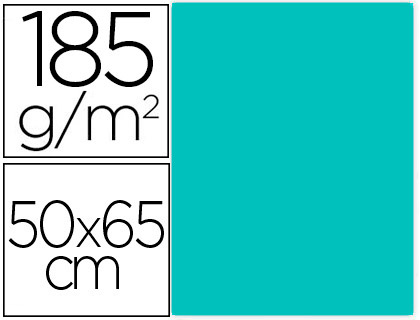 CARTULINA CANSON 50X65 87 VERDE MENTA CM 185 GR -UNIDAD-