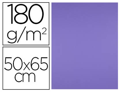 CARTULINA LIDERPAPEL 50X65 CM 180 GR PURPURA UNIDAD