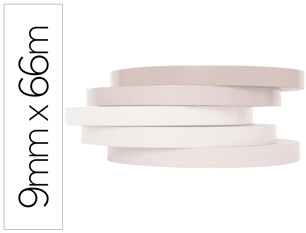 CINTA ADHESIVA Q-CONNECT 66M X 66 MT X 9 MM BLANCO PARA CERRAR BOLSAS