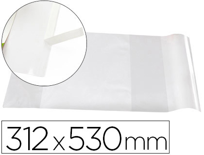 FORRALIBRO LIDERPAPEL Nº31 CON SOLAPA AJUSTABLE ADHESIVO 312 X 530 MM