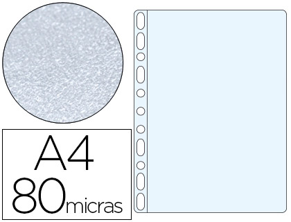 FUNDA MULTITALADRO ESSELTE DIN A4 POLIPROPILENO 80 MC 16 TALADROS PIEL DE NARANJA CAJA DE 100 UNIDADES