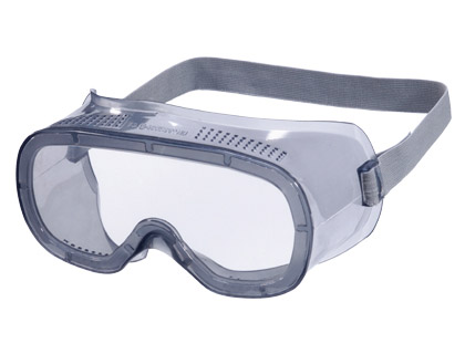 GAFAS DE PROTECCION DELTAPLUS PANORAMICAS MONTURA FLEXIBLE DE PVC VENTILACION DIRECTA TALLA AJUSTABLE COLOR GRIS