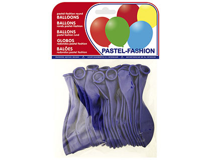 GLOBO 100% LATEX BIODEGRADABLE AZUL MARINO BOLSA DE 20 UNIDADES