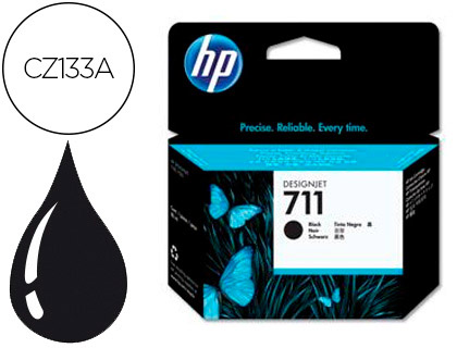 INK-JET HP N. 711 DESIGNJET T120 / T520 NEGRO 80 ML