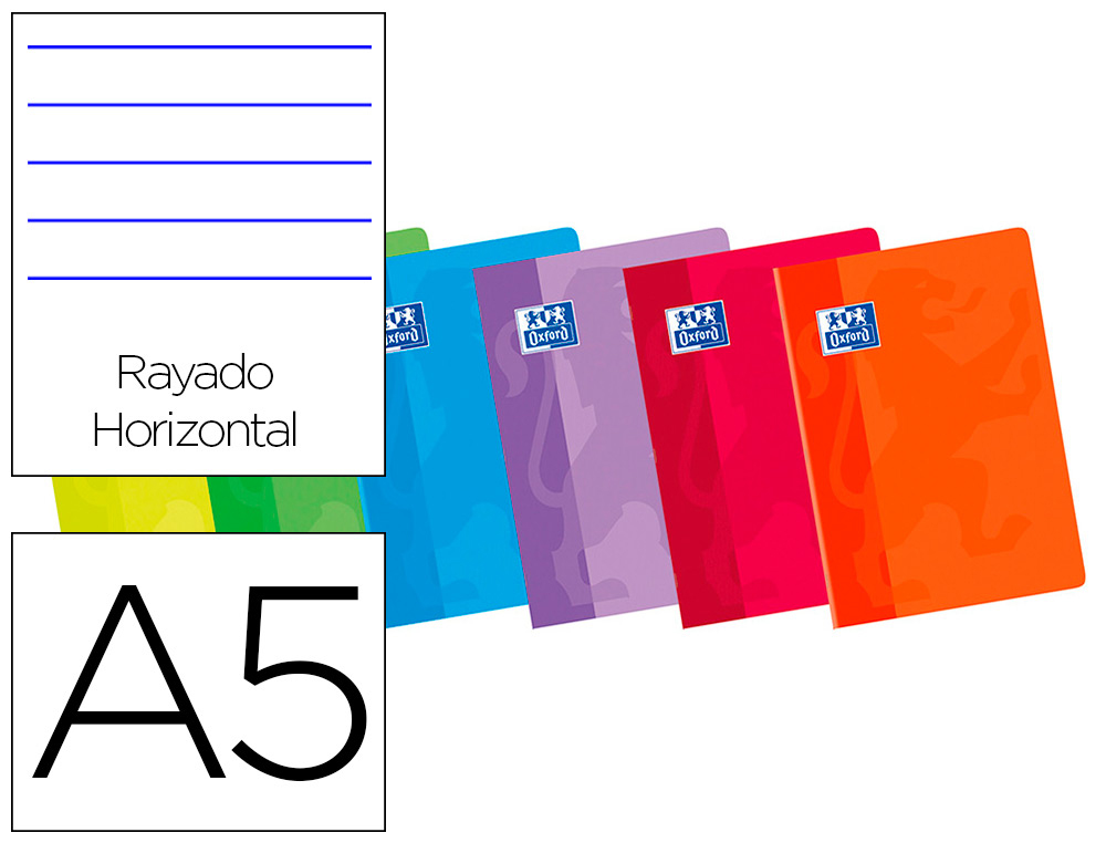 LIBRETA ESCOLAR OXFORD 48 H DIN A5 1 RAYA HORIZONTAL