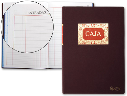 LIBRO MIQUELRIUS FOLIO 100 HOJAS CAJA ENTRADA Y SALIDA