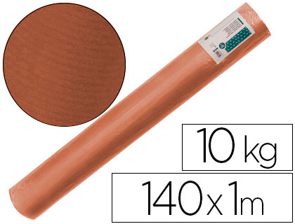 PAPEL KRAFT VERJURADO LIDERPAPEL MARRON ANCHO 1 MT LOMGITUD 140 MT GRAMAJE 70 GR PESO 10 KG