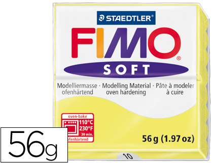 PASTA STAEDTLER FIMO SOFT 56 GR COLOR AMARILLO LIMON