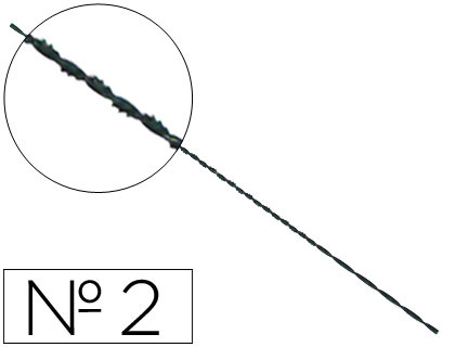 PELOS DE SEGUETA ESPIRAL Nº2 CAJA DE 144 UNIDADES