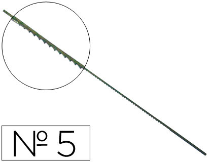 PELOS DE SEGUETA MADERA Nº5 CAJA DE 144 UNIDADES