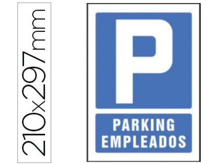 PICTOGRAMA SYSSA SEÑAL DE PARKING EMPLEADOS EN PVC 210X297 MM