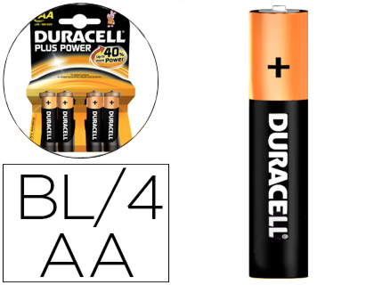 PILA DURACELL RECARGABLE AA 1300 MAH BLISTER DE 4 UNIDADES