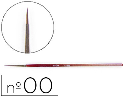 PINCELES ACUARELA LIDERPAPEL Nº00 VIROLA CROMADA PELO ENGOMADO