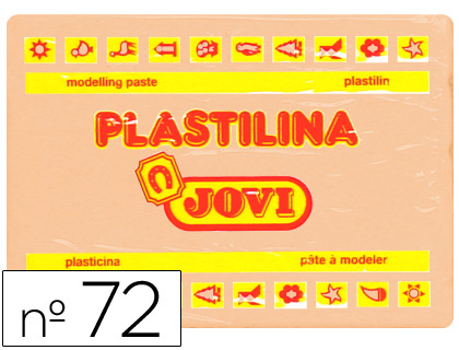 PLASTILINA JOVI 72 CARNE UNIDAD TAMAÑO GRANDE