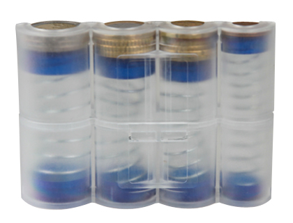 PORTAMONEDAS Q-CONNECT CON MUELLE VALIDO PARA 8 FRACCIONES DE EUROS