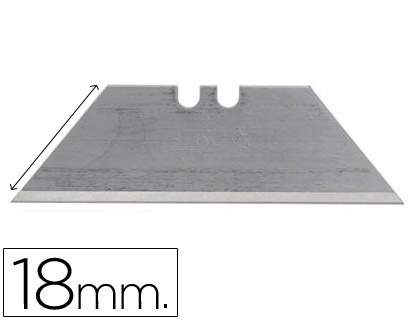 REPUESTO CUTER Q-CONNECT ANCHO PARA MODELOS KF16814/KF16815/KF16816/KF14835 CUCHILLA 18 MM LISTER 10 UNIDADES