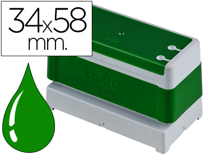 SELLO AUTOMATICO BROTHER 34 MM X 58 MM VERDE