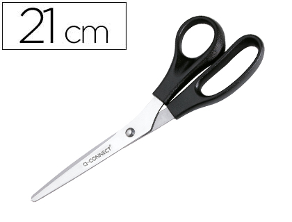 TIJERA OFICINA Q-CONNECT PARA ZURDOS 8\" 21 CM