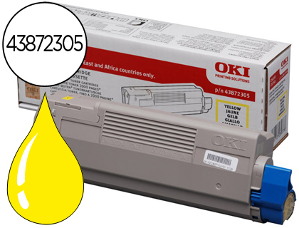 TONER OKI C5650/5750 AMARILLO 2000 PAG TYPE C11