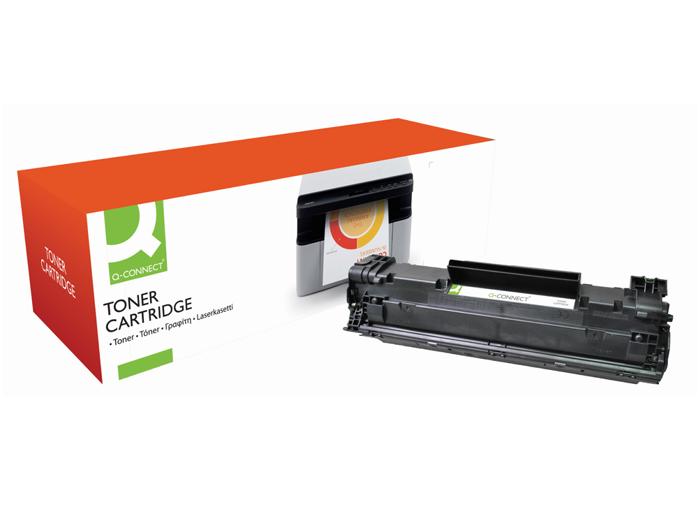 TONER Q-CONNECT COMPATIBLE HP CE285A PARA LASERJET P1102/P1102W/M1212NF MFP/M1217NFW MFP/M1132MFP -1.600PAG- NEGRO