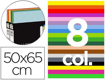 CARTULINA GUARRO 50X65 CONTENIDO \"A\"- EXPOSITOR SOBREMESA