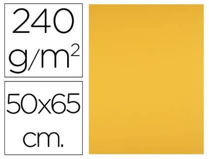 CARTULINA LIDERPAPEL 50X65 CM 240 G/M2 ORO VIEJO