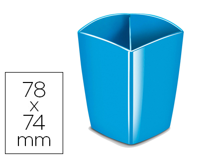 CUBILETE PORTALAPICES CEP MAGNETICO AZUL 78X74X95 MM