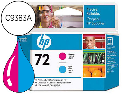 INK-JET HP 72 CABEZAL MAGENTA Y CIAN DESIGNJET T610/1100