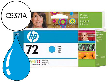 INK-JET HP 72 CIAN DESIGNJET T610/1100 -130ML-