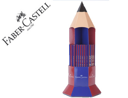 LAPICES DE GRAFITO FABER ECOLAPIZ JANUS 2160 BICOLOR EXPOSITOR 120 UNIDADES