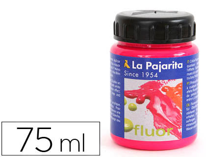 PINTURA ACRILICA LA PAJARITA F-04 MAGENTA FLUORESCENTE 75ML