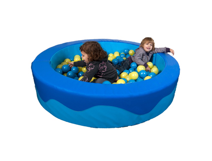 PISCINA DE BOLAS SUMO DIDACTIC REDONDA AZUL/CELESTE 2 SACOS DE BOLAS 150X30X15 CM