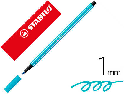 ROTULADOR STABILO ACUARELABLE PEN 68 AZUL COBALTO PUNTA GRUESA 1MM
