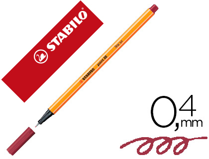 ROTULADOR STABILO PUNTA DE FIB RA POINT 88 PURPURA PUNTA FINA 0,4MM