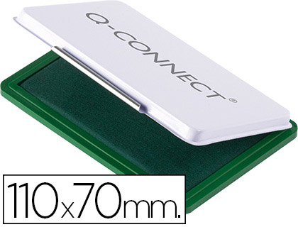 TAMPON Q-CONNECT Nº2 110X70 MM VERDE