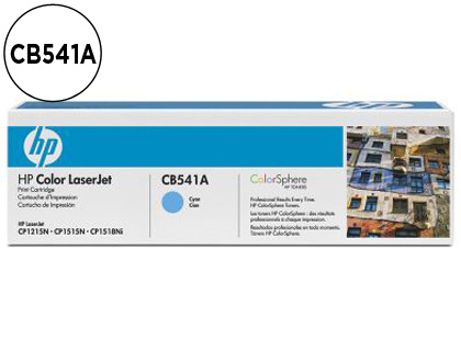 TONER HP CB541A COLOR LASERJET CP-1215/CP-1515/CP-1518 CIAN WITH COLORSPHERE -1.400PAG-