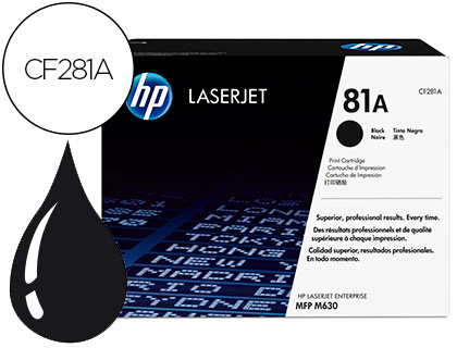 TONER HP LASERJET N.81 MFP M630 NEGRO 10.500 PAGINAS