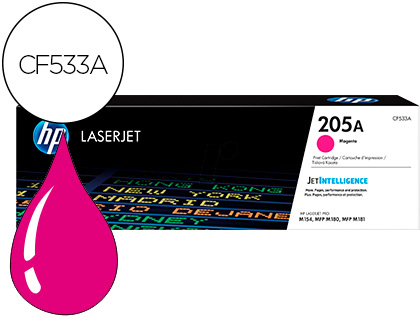 TONER HP 205A LASERJET M154A / 154NW / MFP M180N / 181FW MAGENTA 900 PAGINAS