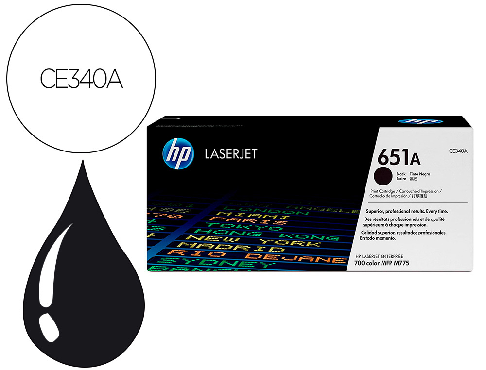 TONER HP 651A LASERJET MFP M775DN / M775F / M775Z / M775Z NEGRO 13.500 PAGINAS