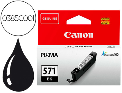 INK-JET CANON CLI-571 PIXMA MG6852 / TS6050 / TS8050 NEGRO