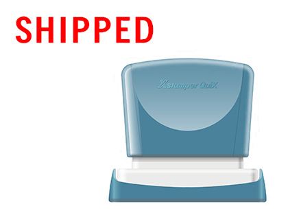 SELLO X'STAMPER QUIX PERSONALIZABLE COLOR ROJO MEDIDAS 13X49 MM Q-13