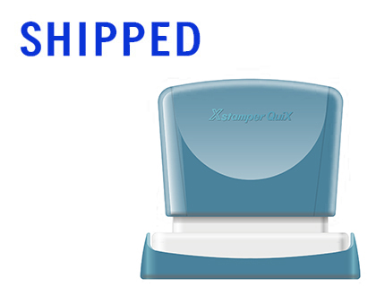SELLO X'STAMPER QUIX PERSONALIZABLE COLOR AZUL MEDIDAS 13X49 MM Q-13