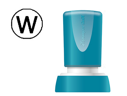 SELLO X'STAMPER QUIX PERSONALIZABLE COLOR NEGRO REDONDO DIAMETRO 20 MM Q-34