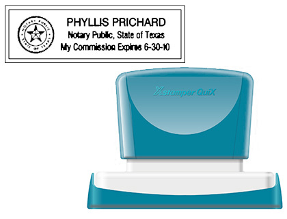 SELLO X'STAMPER QUIX PERSONALIZABLE COLOR NEGRO MEDIDAS 22X69 MM Q-18