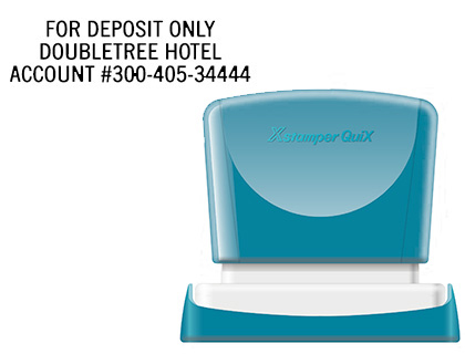 SELLO X'STAMPER QUIX PERSONALIZABLE COLOR NEGRO MEDIDAS 16X48 MM Q-11